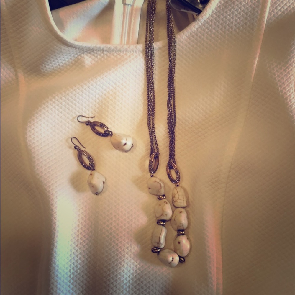 Necklace and earring combo